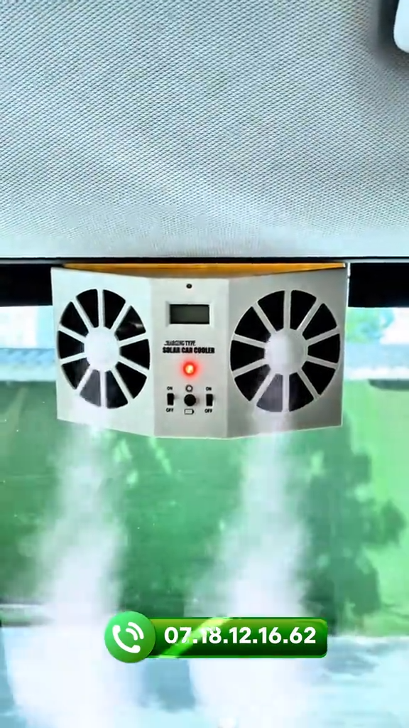 مروحة سيارة تعمل بالطاقة الشمسية Ventilateur Solaire pour Voiture