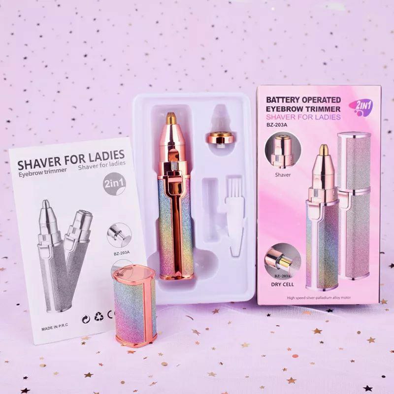 Rechargeable eyebrow trimmer