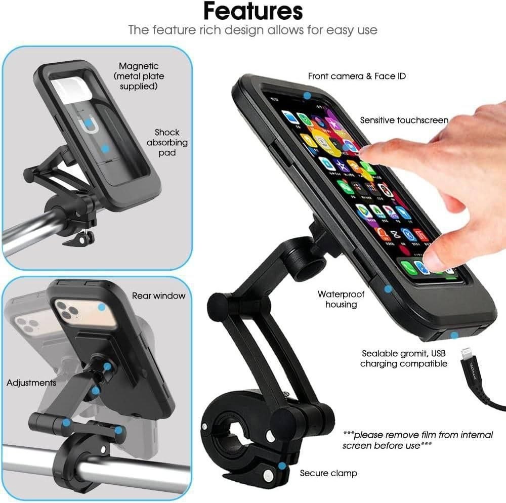 حامل هاتف للدراجة الهوائية أو النارية Support de téléphone pour vélo ou moto