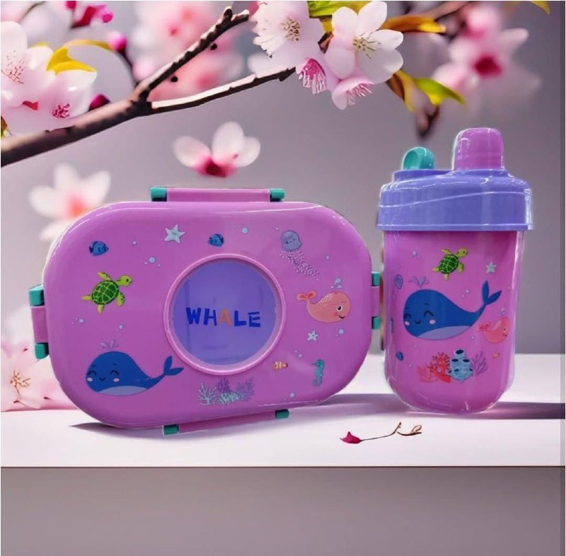 Ensemble de déjeuner et une bouteille d'eau pour enfants, avec un thème de dinosaures