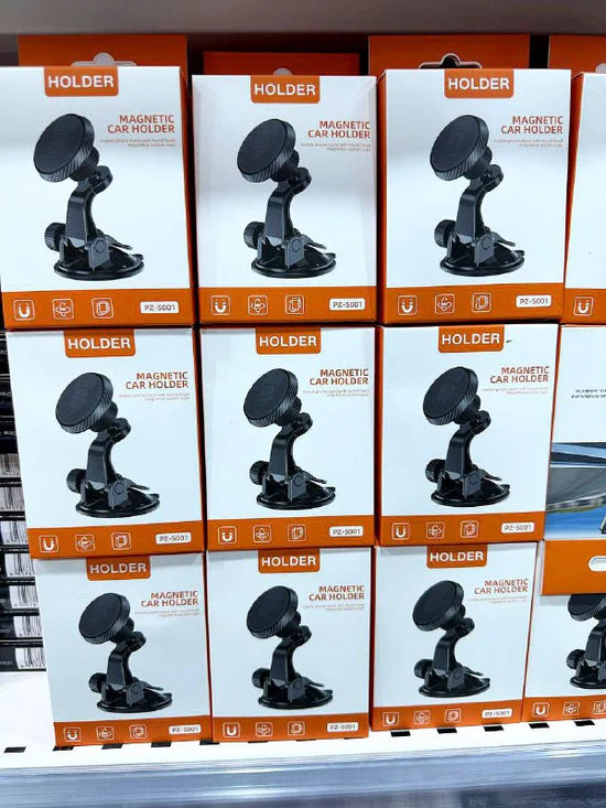 Support mobile phone magnetic car holder PZ-S001 Magnétique support voiture Pare-Brise à Ventouse Stand 360 Rotation Support