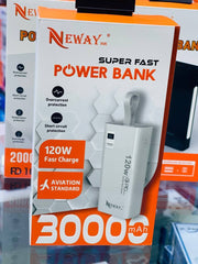 Power bank NEWAY 30000mAh PD 120W Fast Charge
