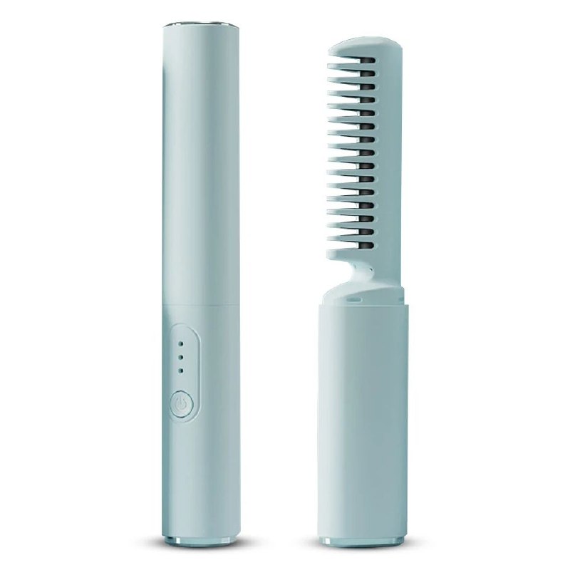 مشط حراري للشعر بحجم صغير وقابل للشحن عبر USB Portable Hair Straightening Tool USB Chargeable