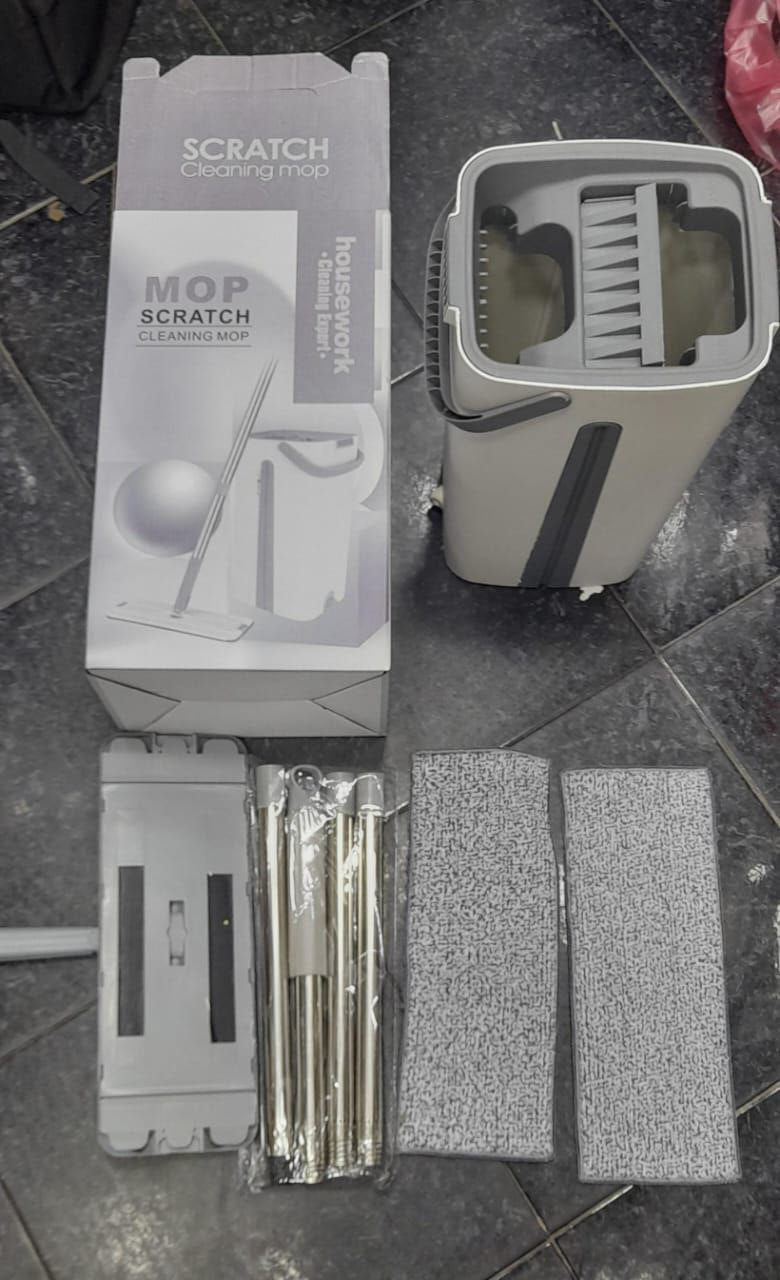 Balai avec seau essoreur مكنسة ممسحة مع دلو عصر