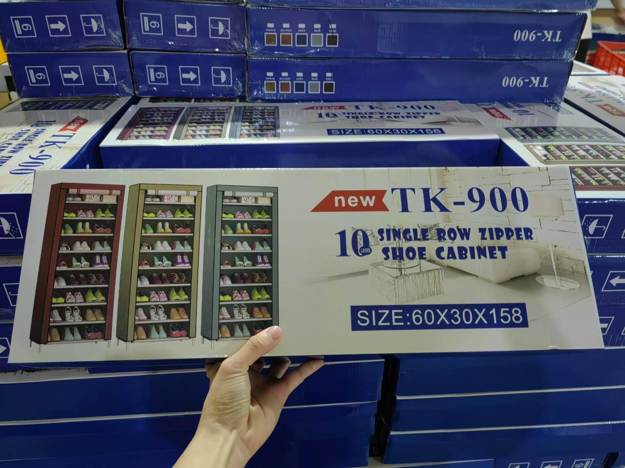 9 أرفف أحذية متعدد الاستخدامات محمول من الفولاذ Étagère à chaussures portable multifonctionnelle en acier 9 niveaux