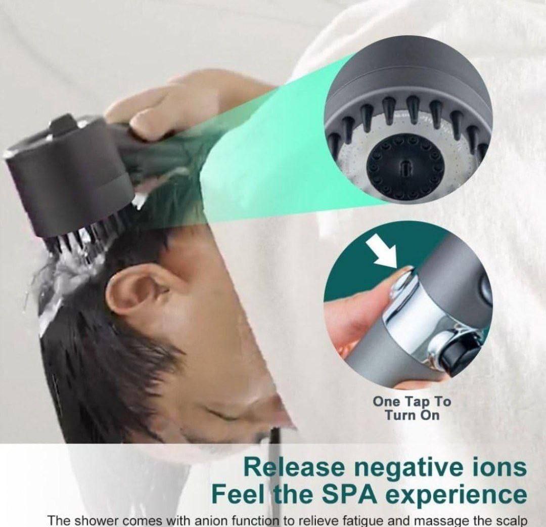 Turbocharged Shower head Pommeau de douche de massage رأس دش