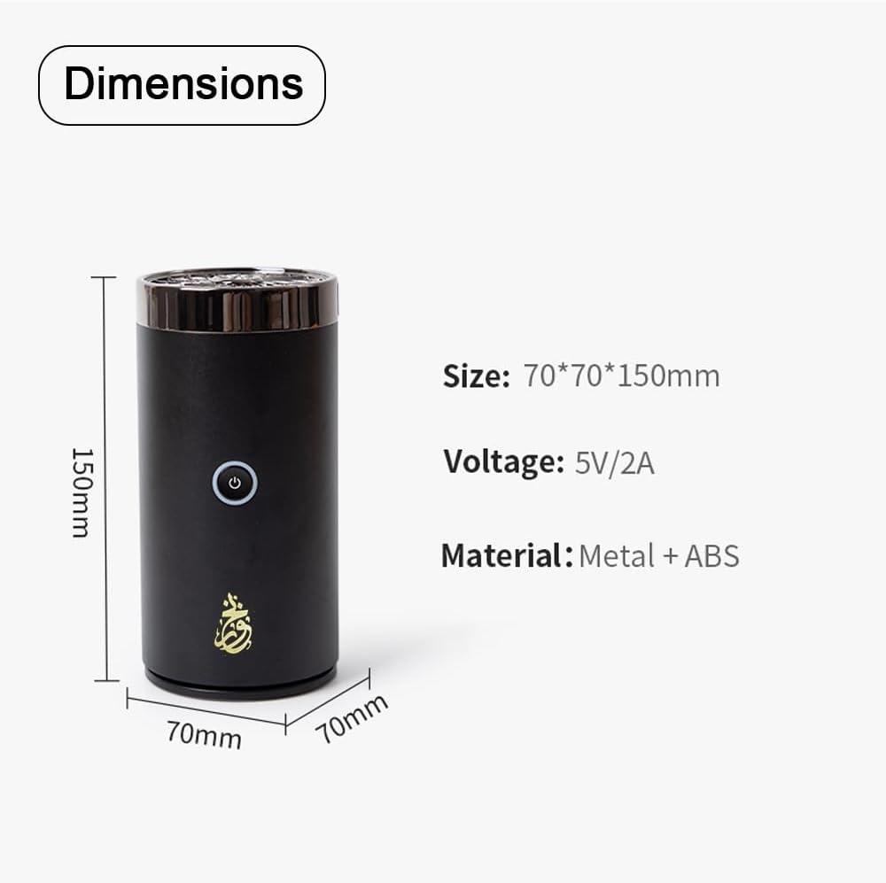 مبخرة سيارة كهربائية فاخرة قابلة لإعادة الشحن Brûleur d'encens de Voiture électrique Rechargeable