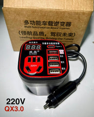 multifunctional car power inverter with Led display 24v 12v 220v