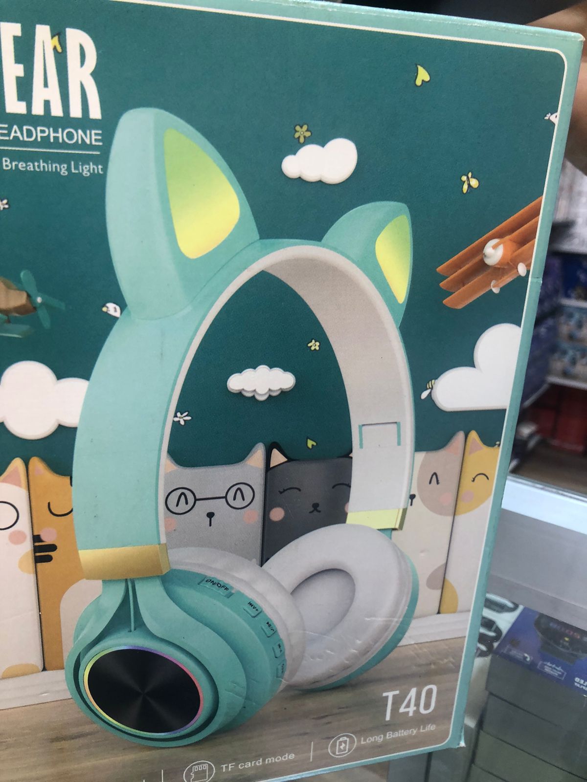 Casque CAT EAR pour enfants bluetooth T40