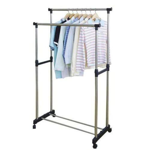 DOUBLE-POLE CLOTHES RACK رف ملابس مزدوج القطب
