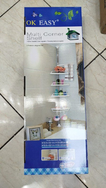Étagère d'angle de salle de bain à 4niveaux