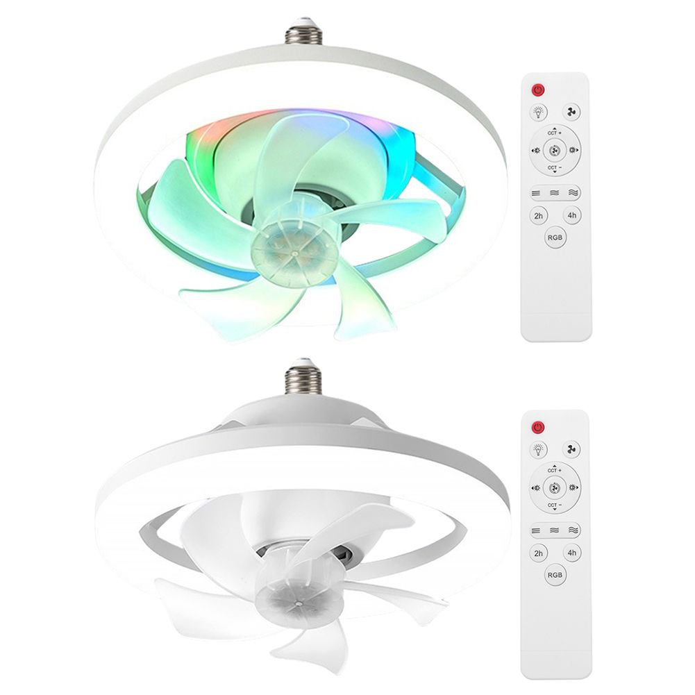 Ventilateur de plafond avec éclairage LED intégré et télécommande