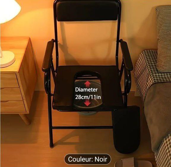 Chaise de toilette pliante pour hôpital, salle de bain كرسي مرحاض قابل للطي لحمامات المستشفيات لكبار السن