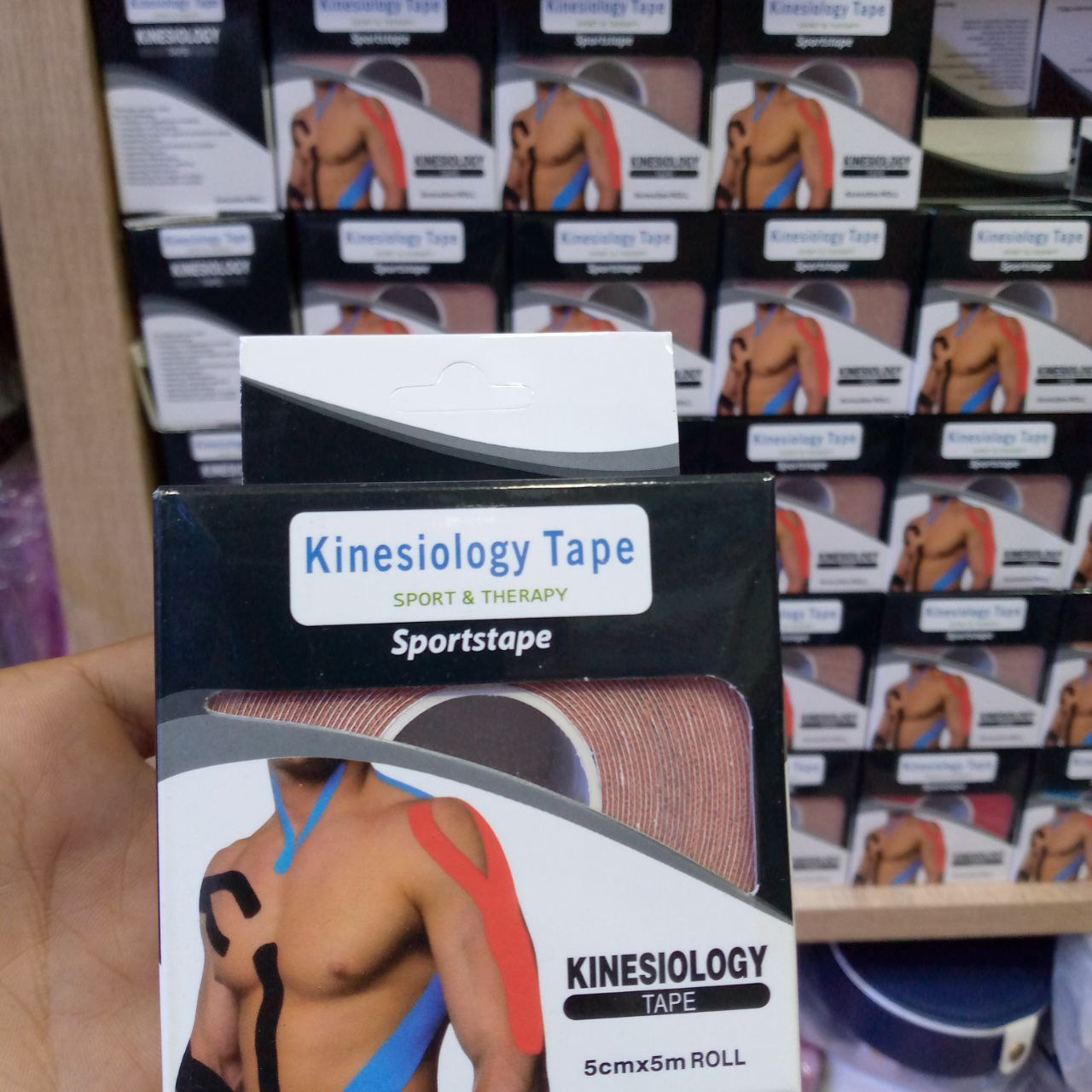 بنضة الحماية من الاصابات العضلية Kinesiology Tape Sportstape Bande Lasto élastique de sport Kinesiologique 5cm x 5m Medical Sportstape