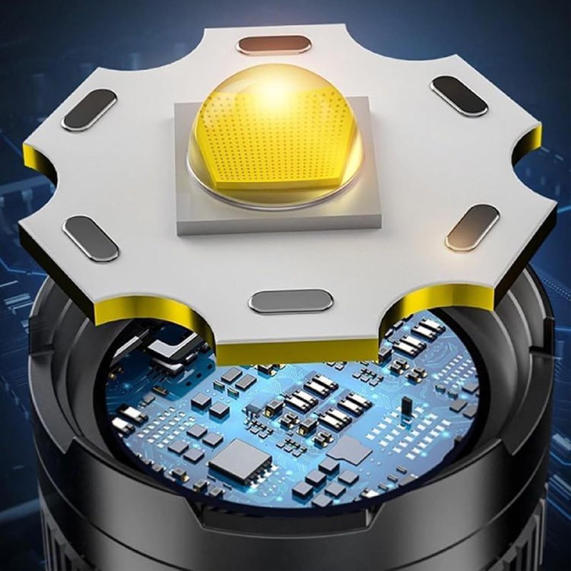 مصباح يدوي يعمل بالطاقة الشمسية قابل لإعادة الشحن Lampe de poche solaire rechargeable