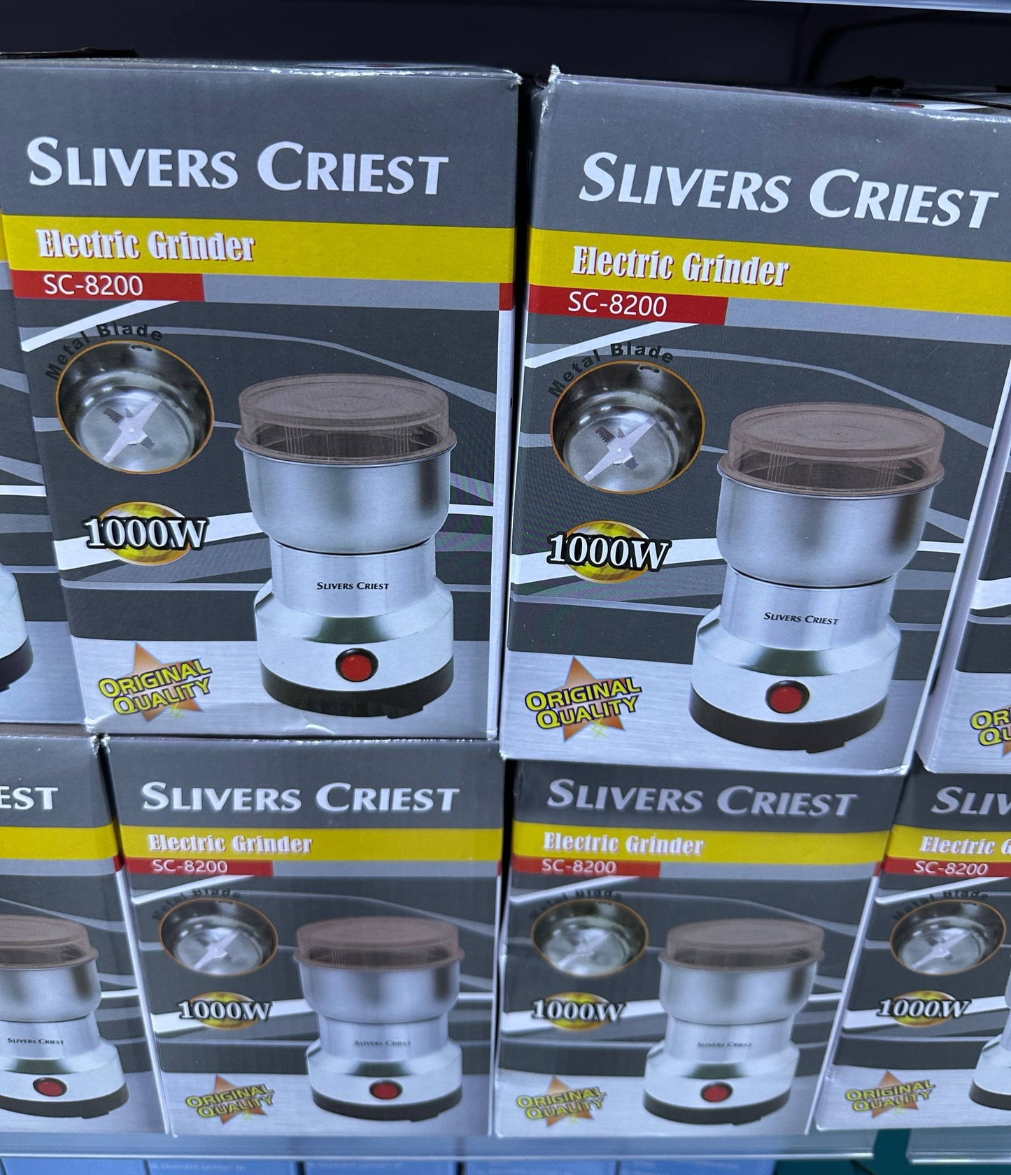 مطحنة القهوة والمكسرات الكهربائية 1000W SC-8200 Electric Grinder