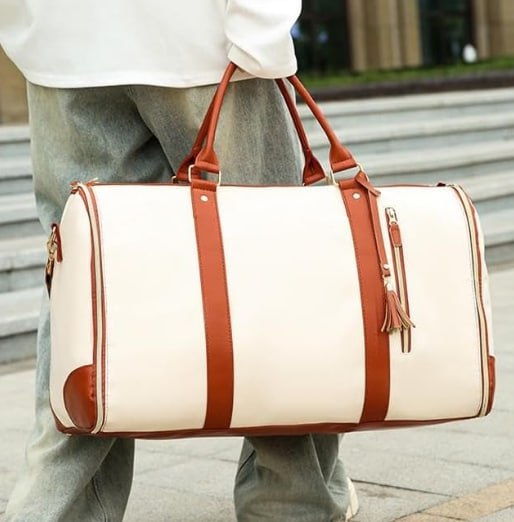 Sac de rangement pliable pour vêtements, sac de voyage étanche, sangles internes, poignées amovibles, حقيبة تخزين ملابس قابلة للطي، حقيبة سفر مقاومة للماء