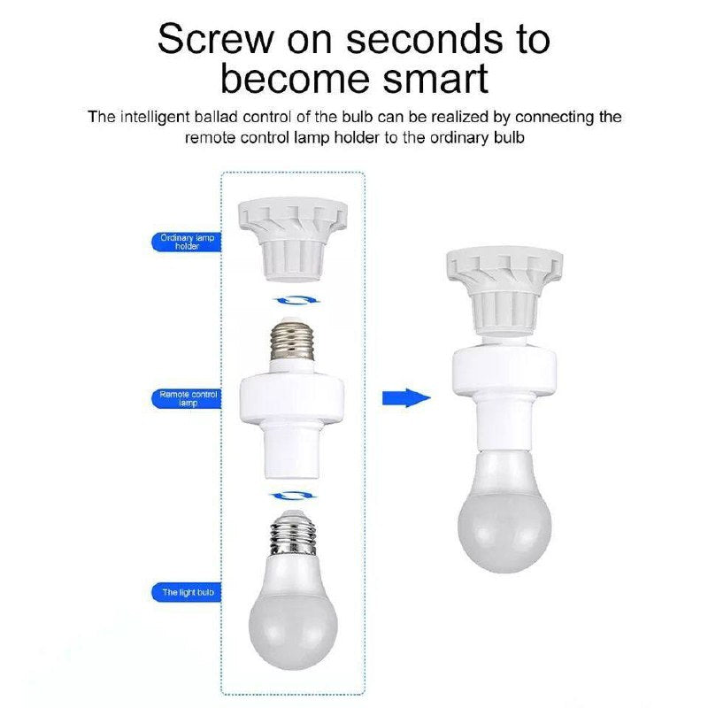 حامل مصباح لاسلكي للتحكم عن بعد Support de lampe Led sans fil E27