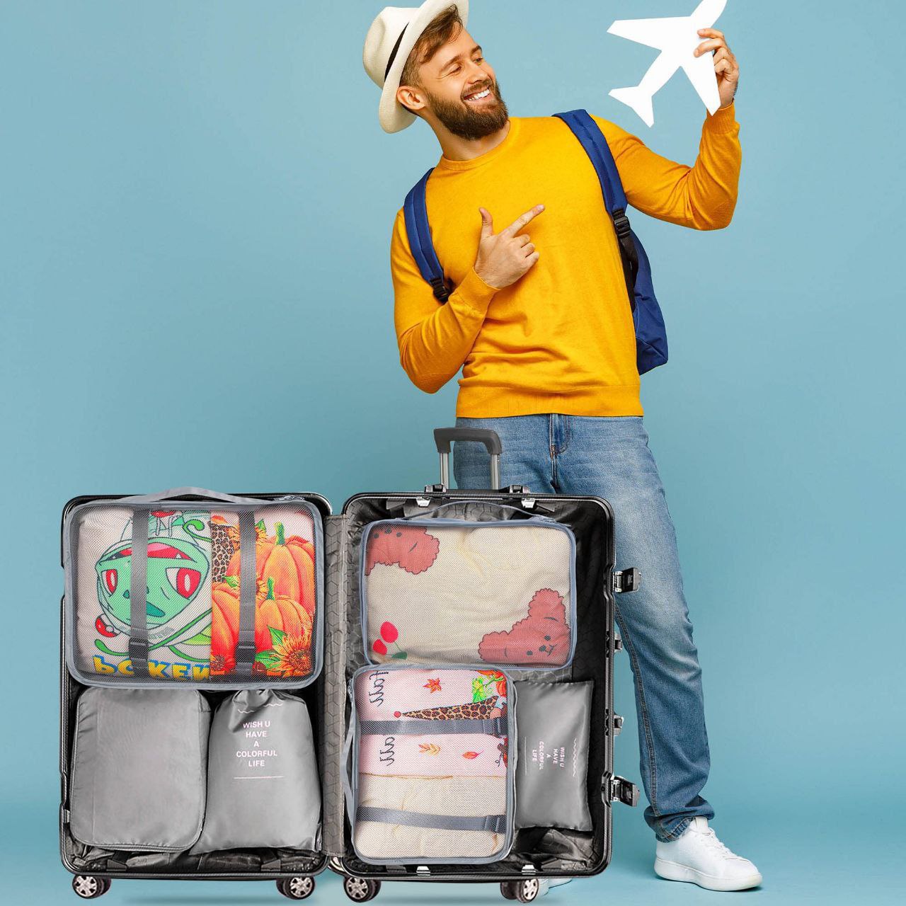 acs à vêtements, valises, système de rangement