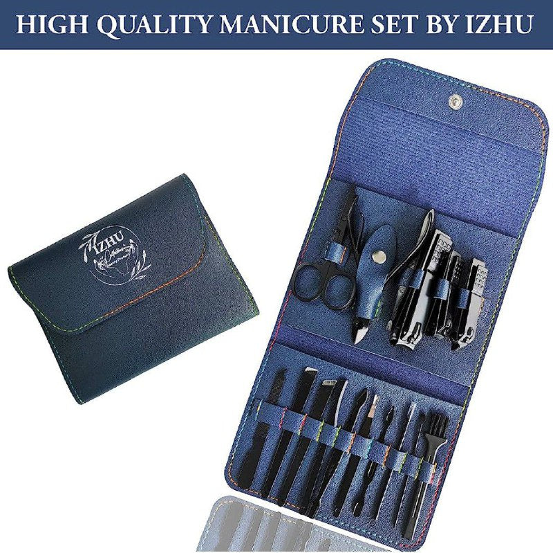 محفظة أدوات العناية بالأظافر، مجموعة قص الأظافر من 16 قطعة Outils de soin des ongles Ensemble de coupe-ongles 16 pièces