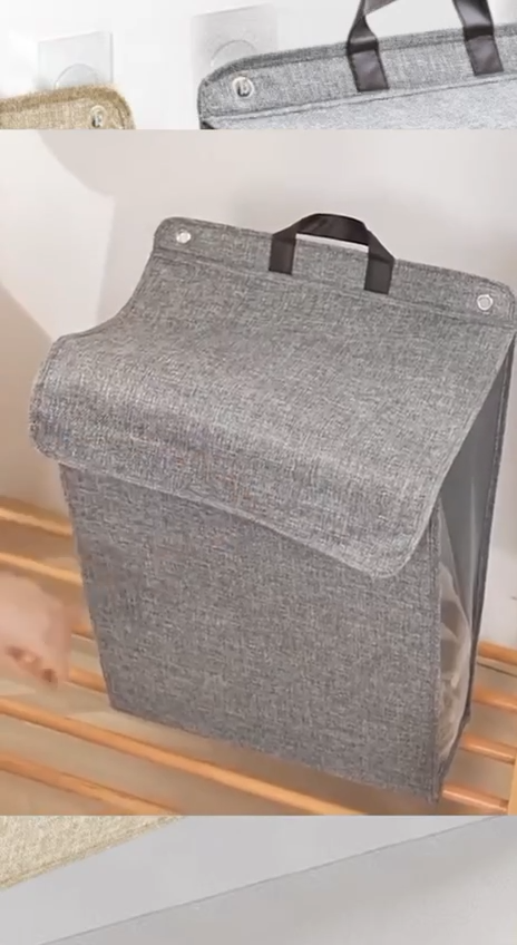 سلة غسيل قابلة للطي، سلة تخزين كبيرة السعة، منظم متعدد الوظائف Panier à linge pliable, panier de rangement de grande capacité