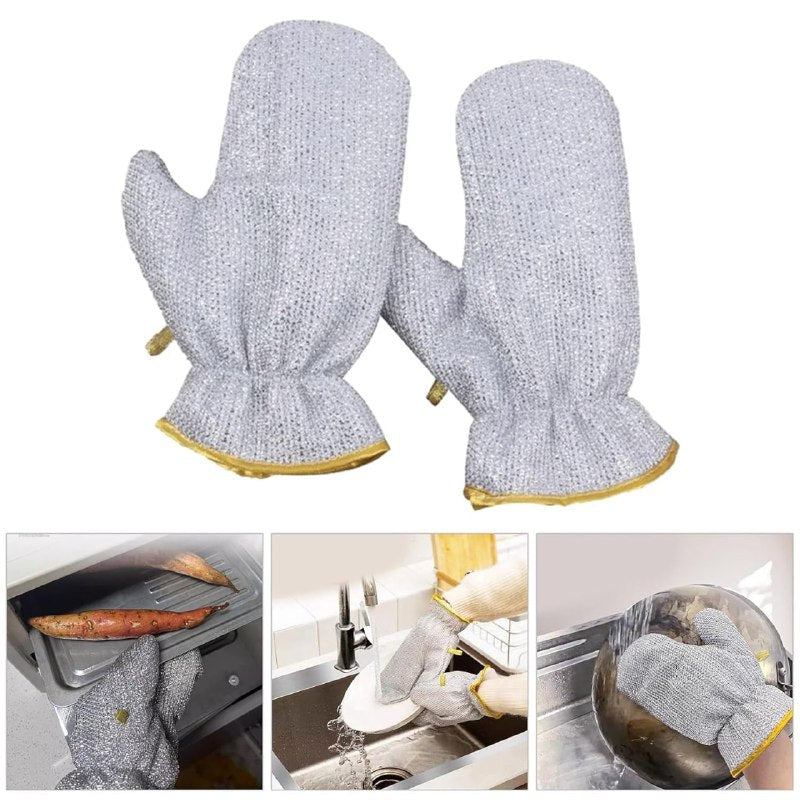 Gants de cuisine en fil pour laver la vaisselle, قفازات غسيل الأطباق, ménage, cuisine