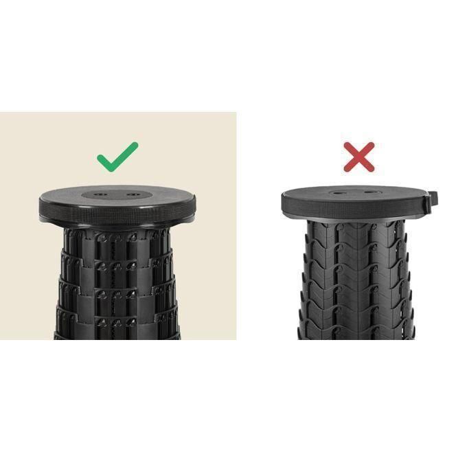 كرسي مقعد قابل للطي محمول للتخييم والنزهات والسفر Chaise Tabouret pliable portable pour camping pique-niques