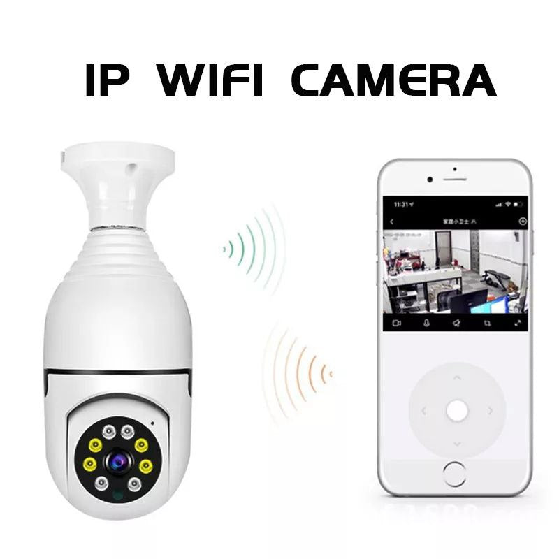 Wifi Smart Bulb Camera 360 كاميرا مراقبة ذكية بدوران 360 V380