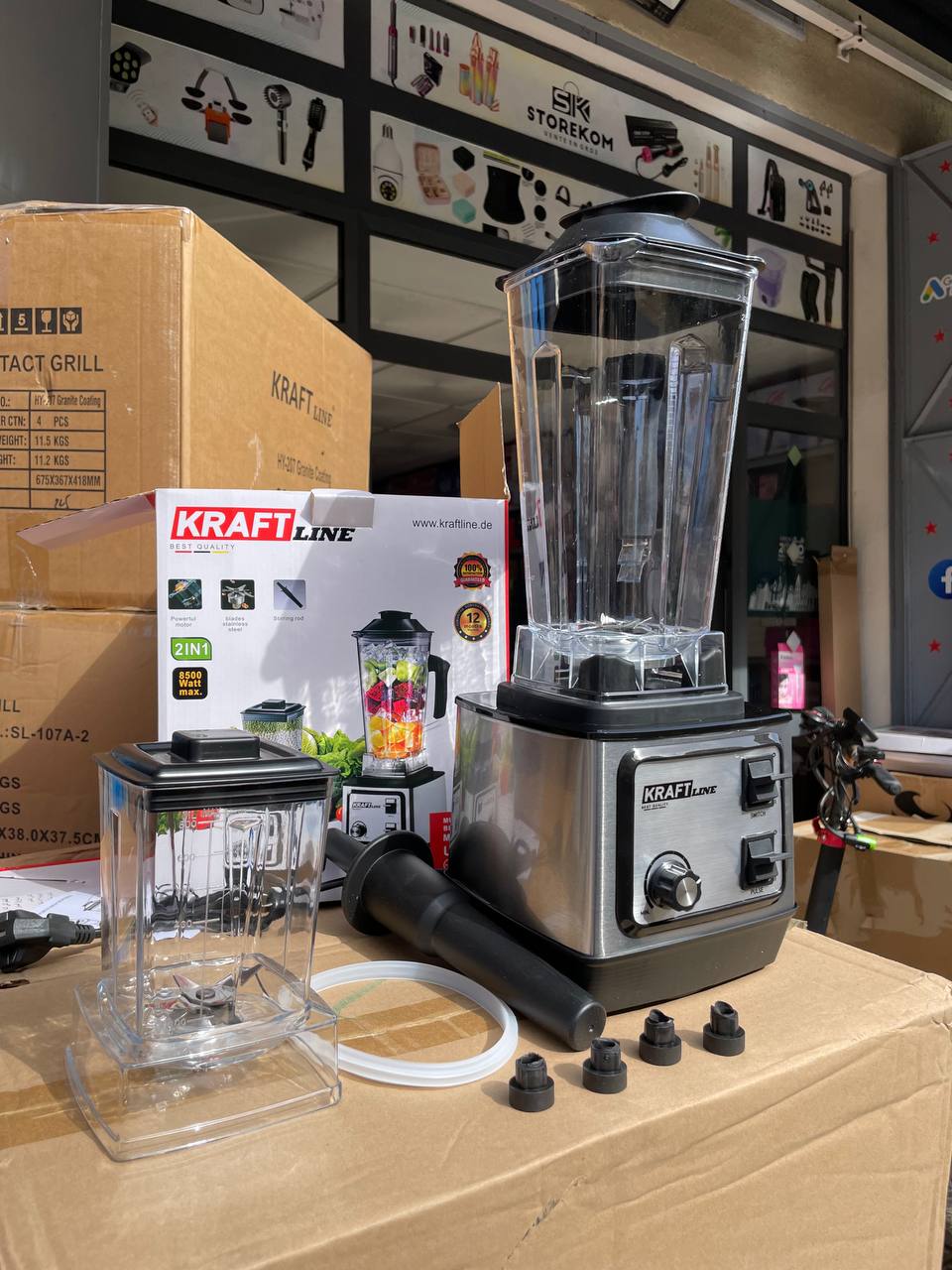 خلاط متعدد الأغراض سعة 2.5 لتر 2in1 8500W MAX KRAFT 2.5L Multi-Purpose Blender MJ020