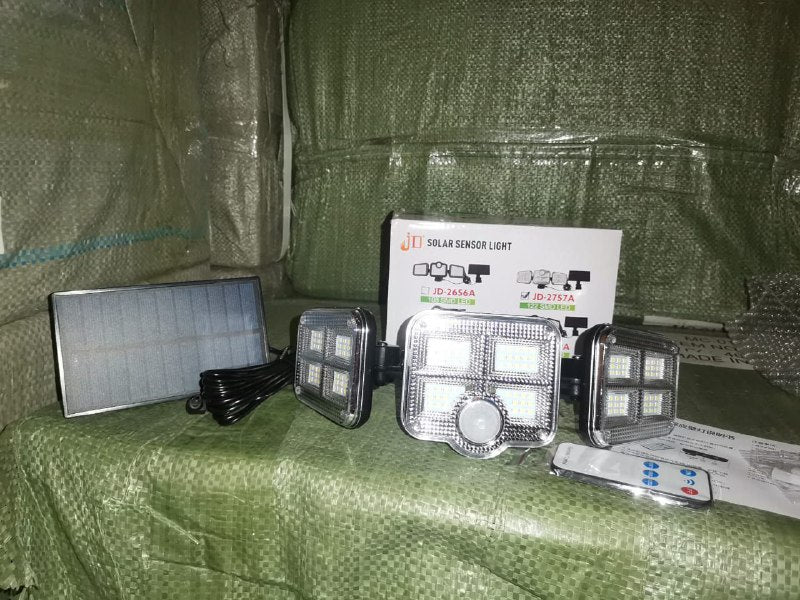 Triple LED Solar wall light sensor light JD-2757A JD-2656A SMD