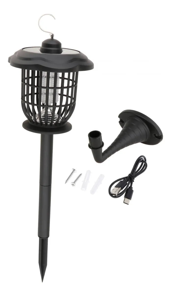 Lampe solaire d'extérieur sur piquet pour décoration de jardin et terrasse