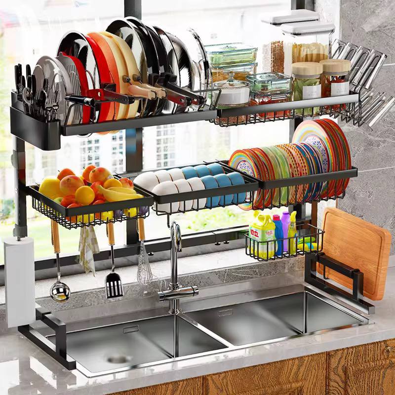 Égouttoir à vaisselle au-dessus de l'évier, رف أطباق فوق الحوض