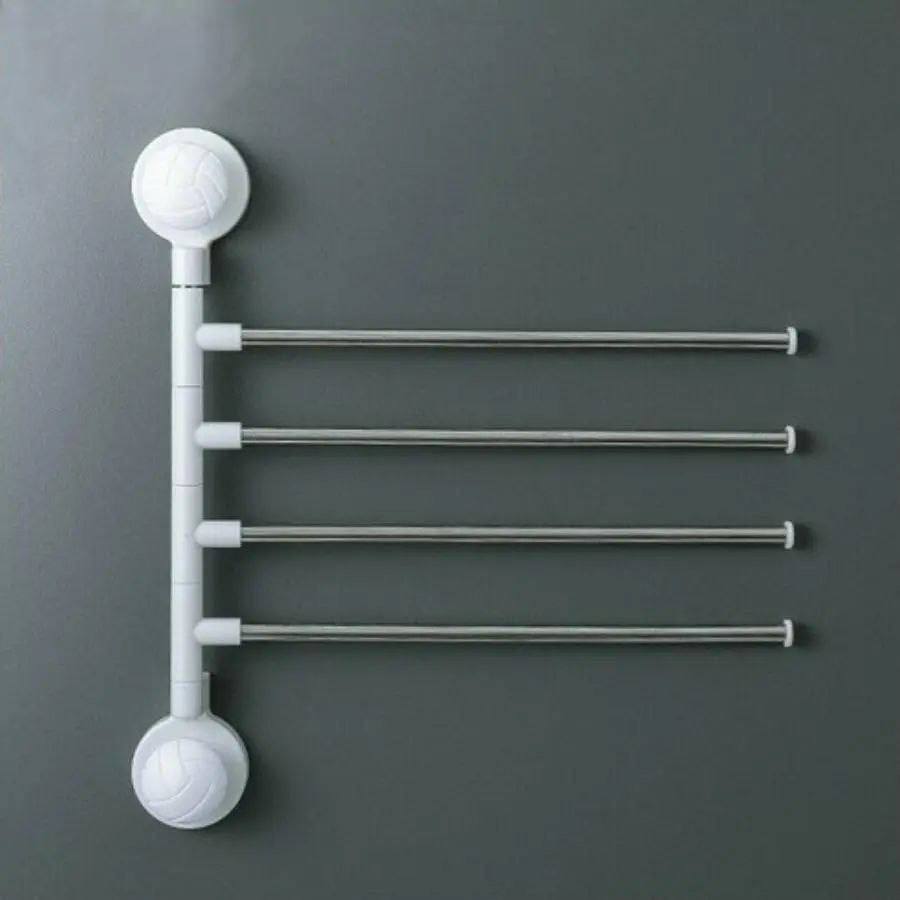 Support mural adhésif sans poinçon pour porte-serviettes