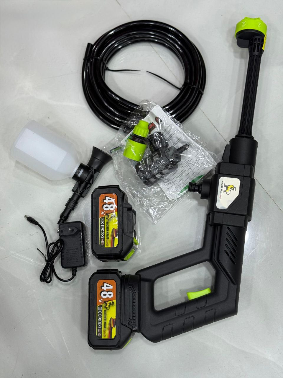 Pistolet pulvérisateur eau 48V 2Batteries رشاش حجم كبير