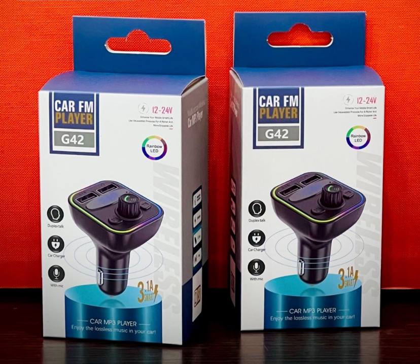 FM Car Kit G42 Car MP3 Player Wireless 3.1A 2USB