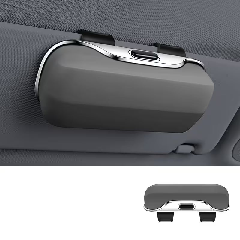 حافظة نظارات سيارة محمولة Étui de lunettes de voiture portable, support universel de lunettes de pare-soleil de voiture