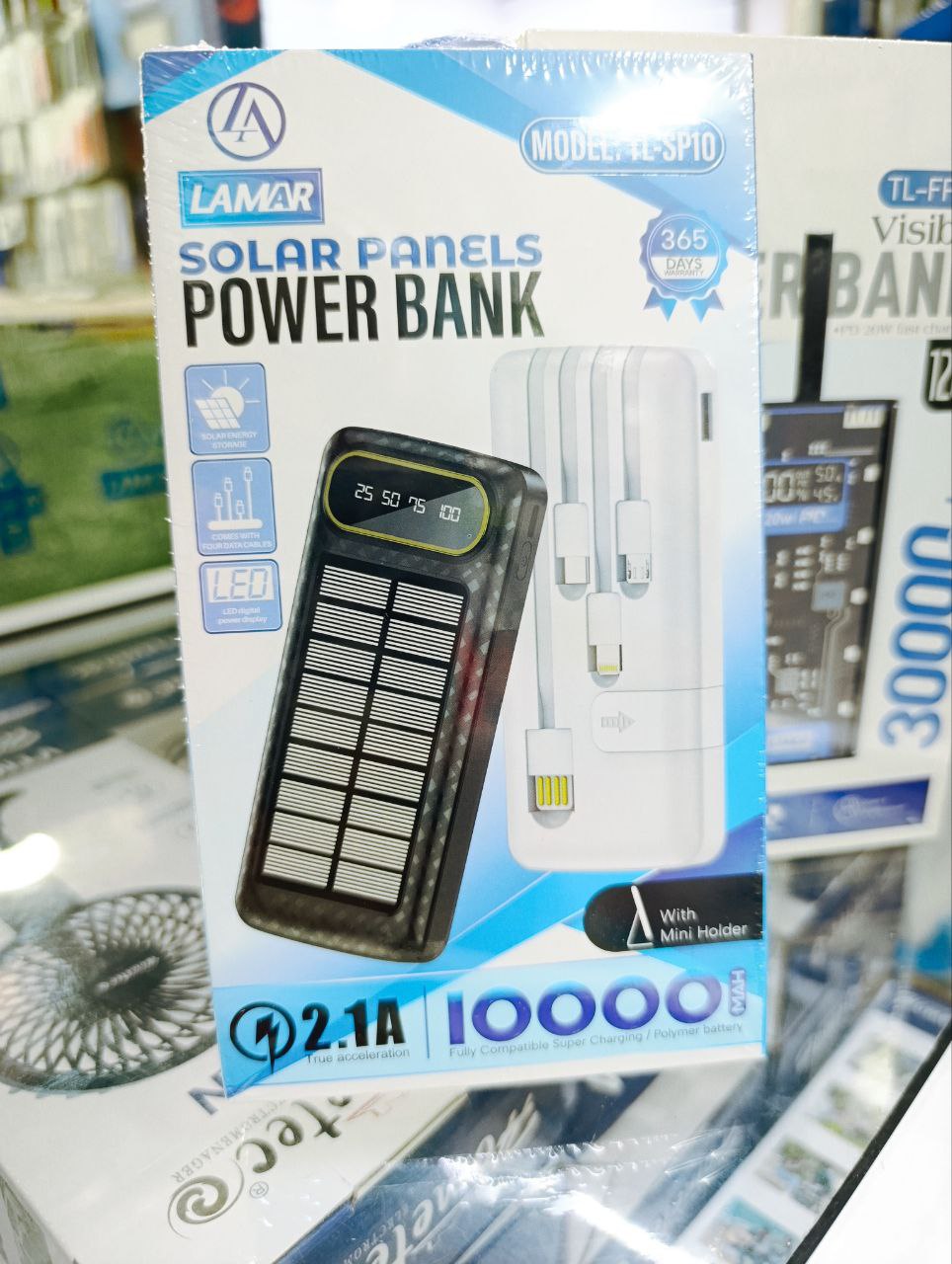 Power bank solar 10000mah Model TL-SP10 2.1A