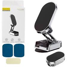 Support de téléphone magnétique pliable حامل هاتف محمول مغناطيسي قوي للسيارة