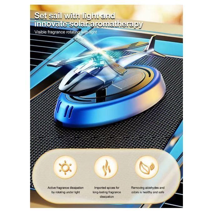 Désodorisant de voiture à hélice rotative, Diffuseur de parfum Hélicoptère, arôme automatique