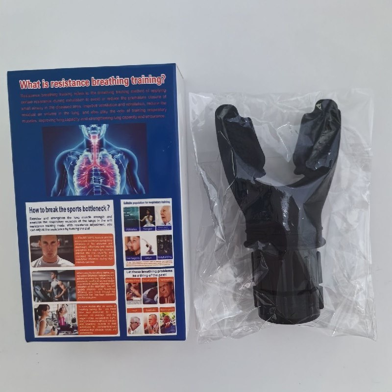 Pièce Exerciceur Pulmonaire Portable En Silicone جهاز تمارين الرئة المحمول المصنوع من السيليكون، جهاز تدريب التنفس المقاوم