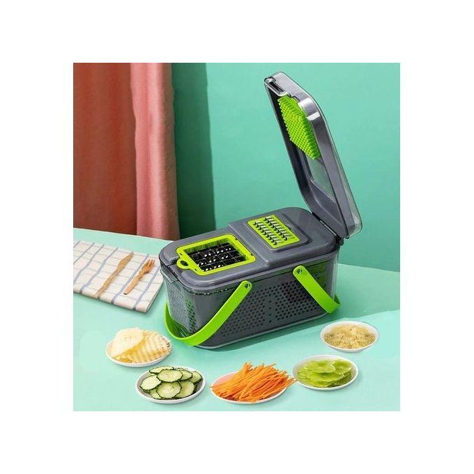 قطاعة خضراوات متعددة الوظائف 22 في 1 Hachoir à légumes 22 en 1 multifonctionnel Râpe à oignons Carotte