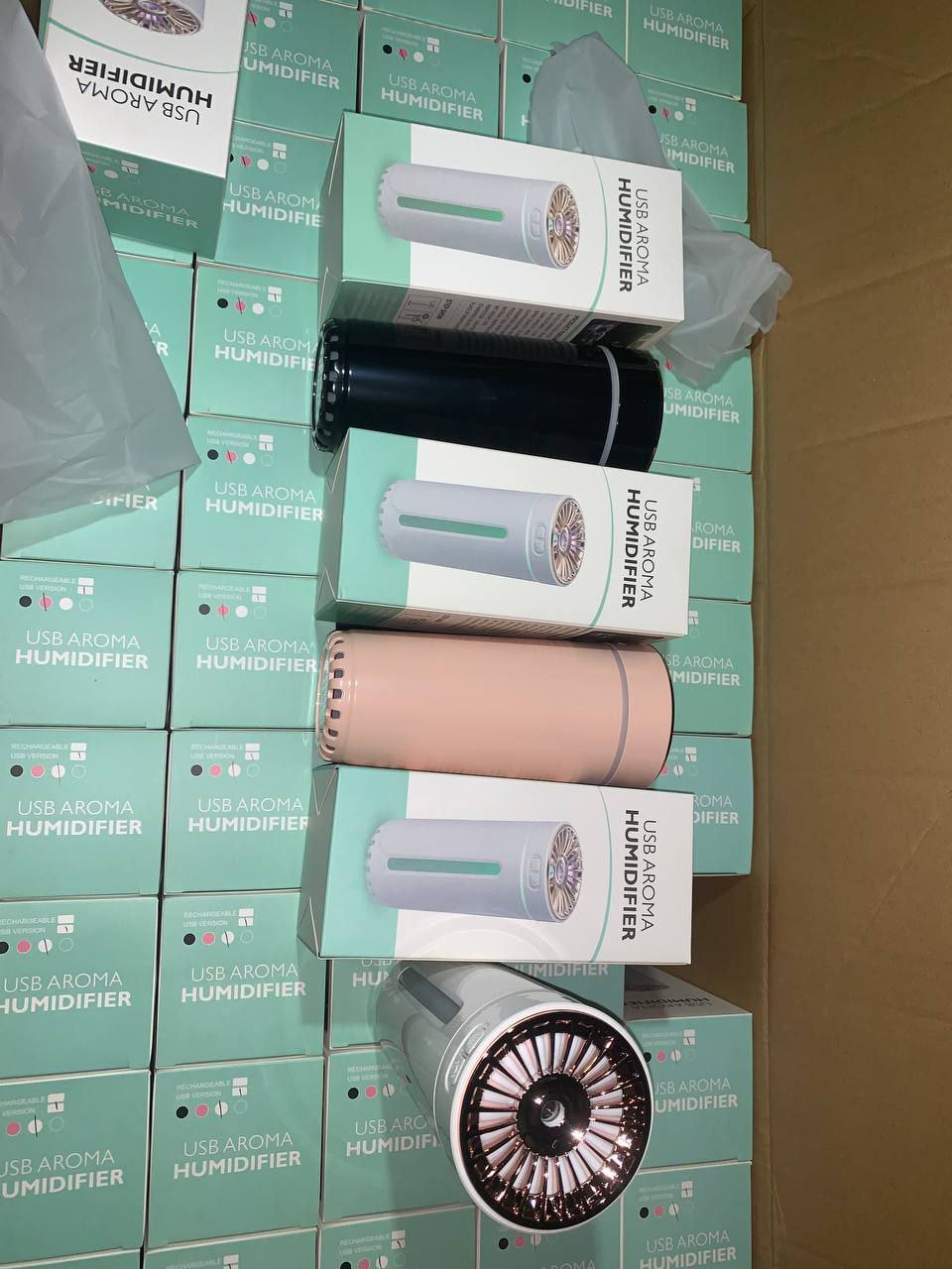 USB Arom Humidifier مرطب هواء السيارة مع خاصية العلاج بالروائح