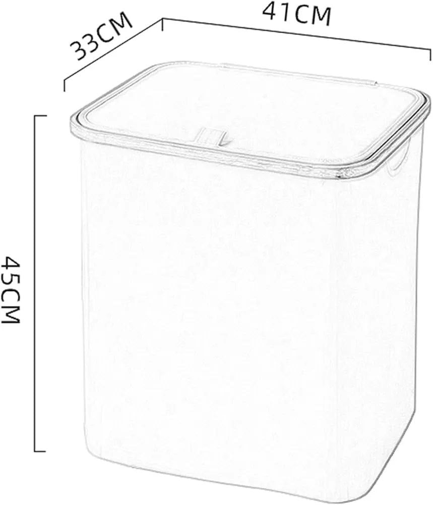 Panier à Linge carré avec Couvercle, Panier de Rangement سلة غسيل مربعة مع غطاء، سلة تخزين