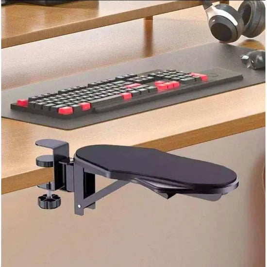 مسند ذراع دوار مريح للمكاتب مع مشبك تثبيت Accoudoir ergonomique pivotant pour bureau avec pince de fixation
