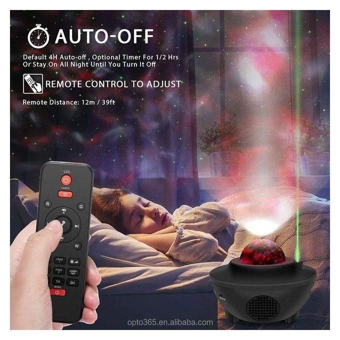جهاز عرض محيطي مريح وزخرفي مع جهاز تحكم عن بعد ومكبر صوت بلوتوث Lampe LED Galaxy