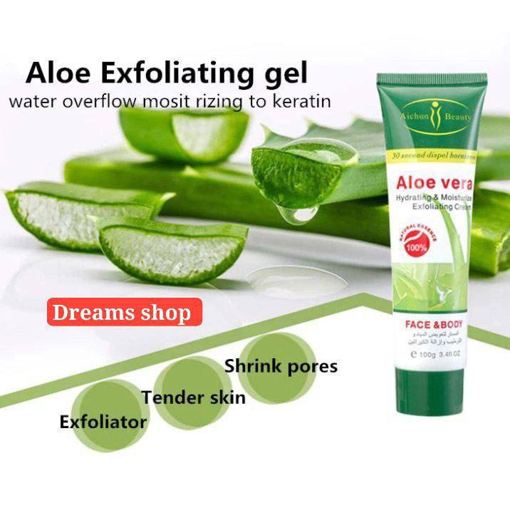 مقشر للوجه والجسم الوڨيرا Gommage ALOVEAR