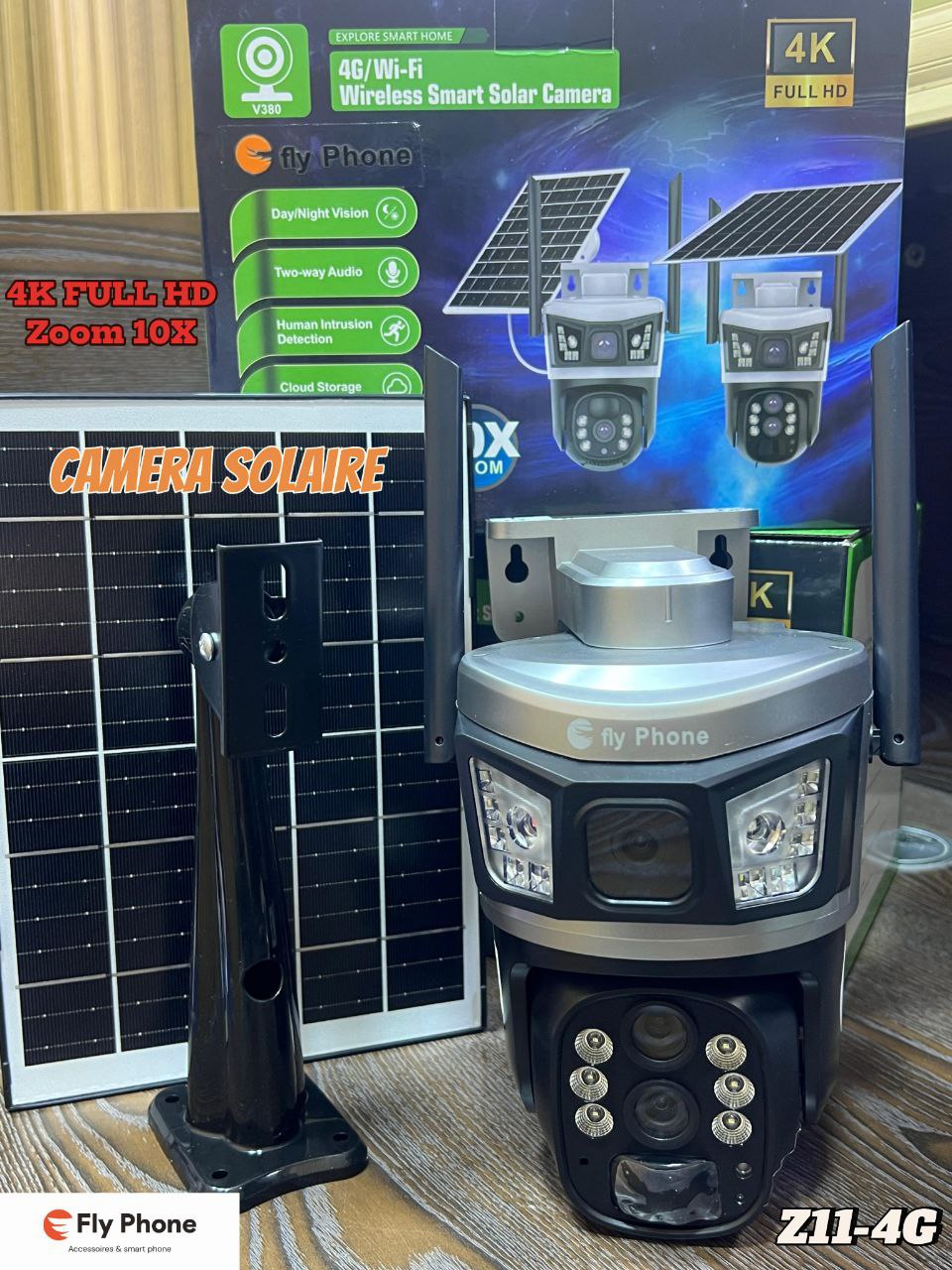 كاميرات بالطاقة الشمسية CAMERA SOLAIRE CARTE SIM 4G Android IOS 4K FULL HD