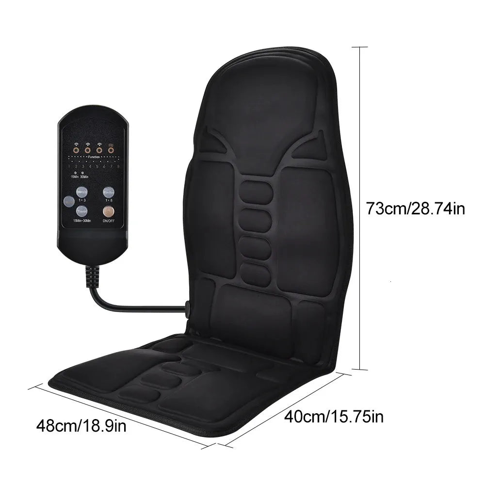 Tapis de chaise de Massage électrique vibrant pour voiture coussin de Massage