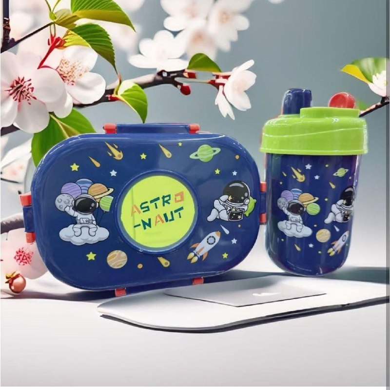 Ensemble de déjeuner et une bouteille d'eau pour enfants, avec un thème de dinosaures
