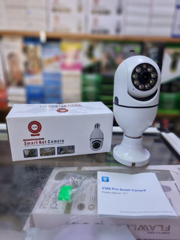 Wifi Smart Bulb Camera 360 كاميرا مراقبة ذكية بدوران 360 V380